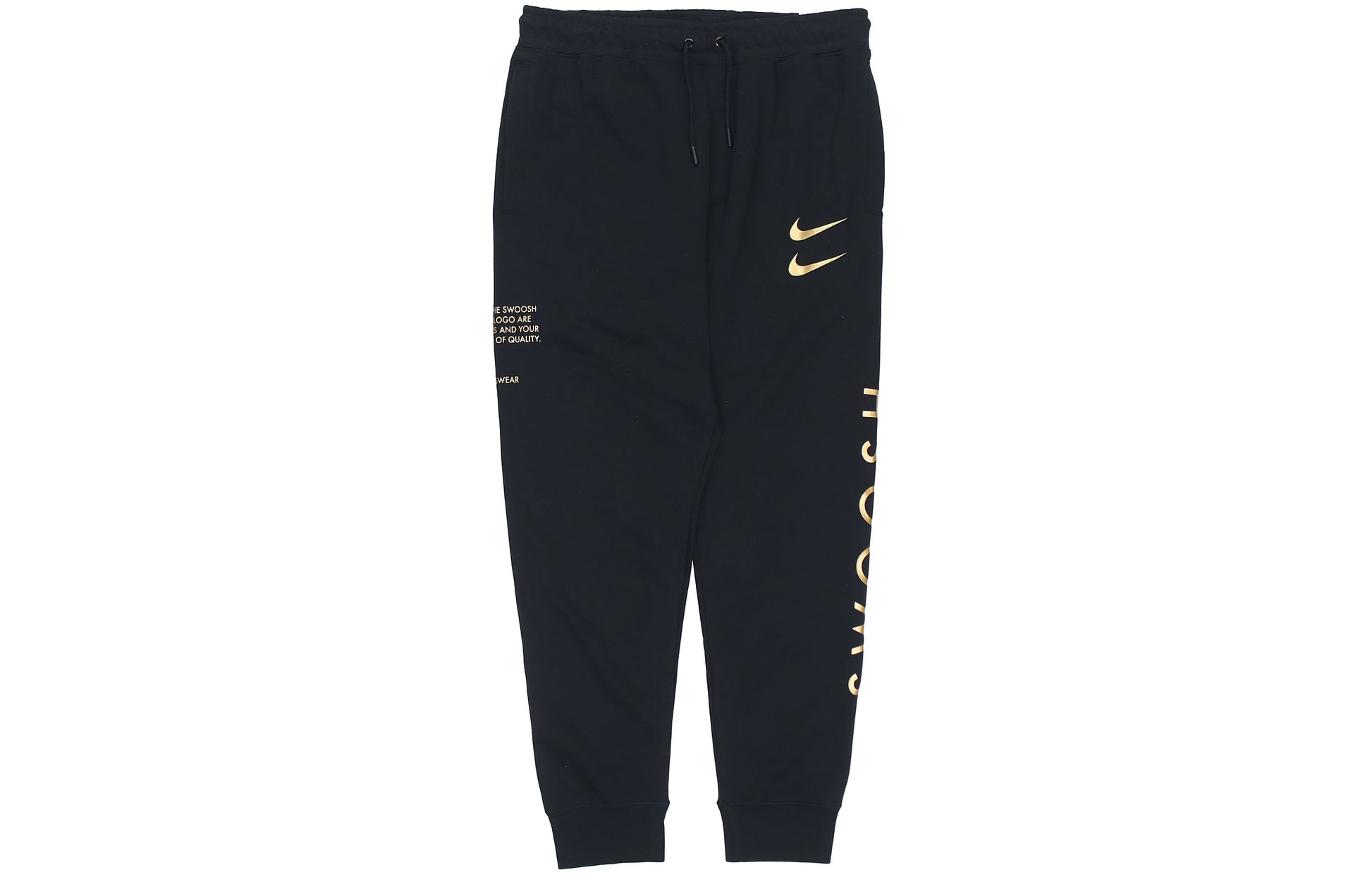 Men's Nike Fleece Knit Printing Casual Sports Pants/Trousers/Joggers Autumn Black DO2804-010