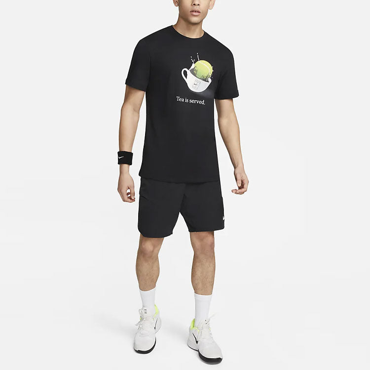 Nike Court Dri-FIT Tennis T-Shirt 'Black' FD0030-010