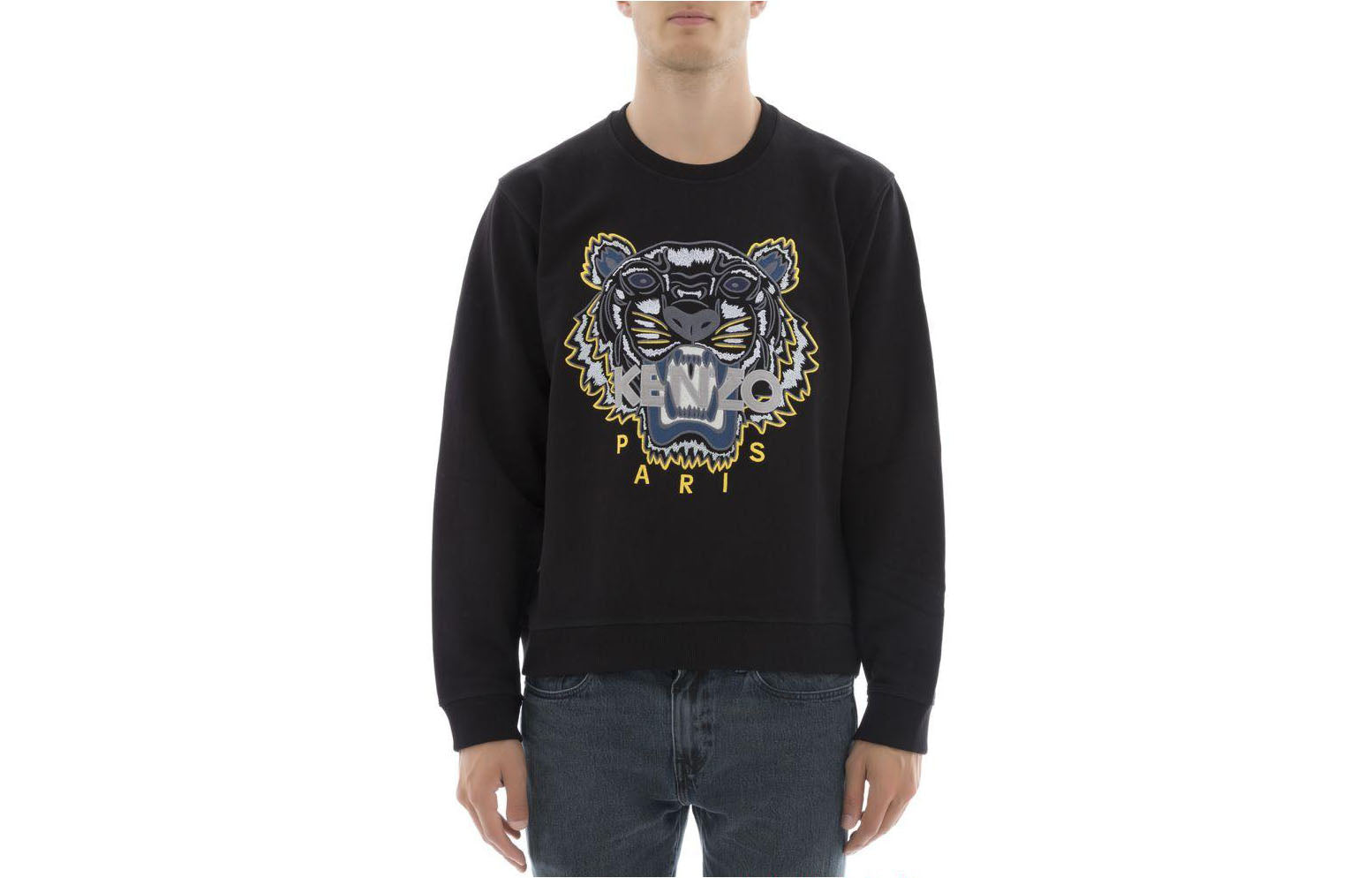 Men's KENZO Black Tiger Head Pattern Sports F765SW0014XC-99