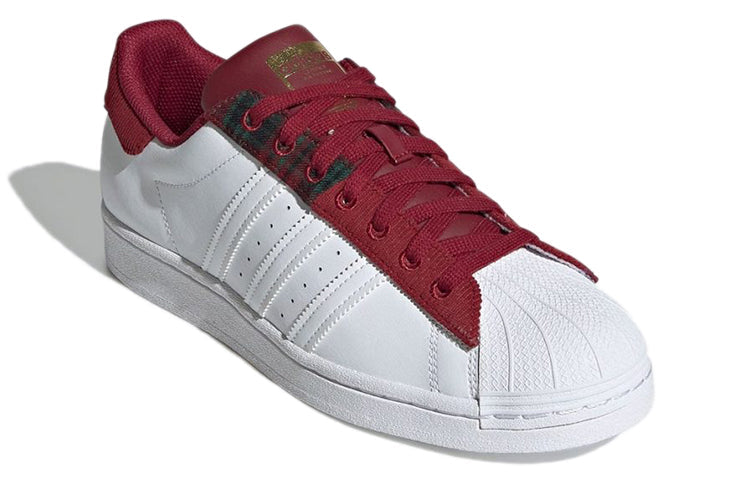 adidas Superstar 'Collegiate Burgundy Patchwork' H00211