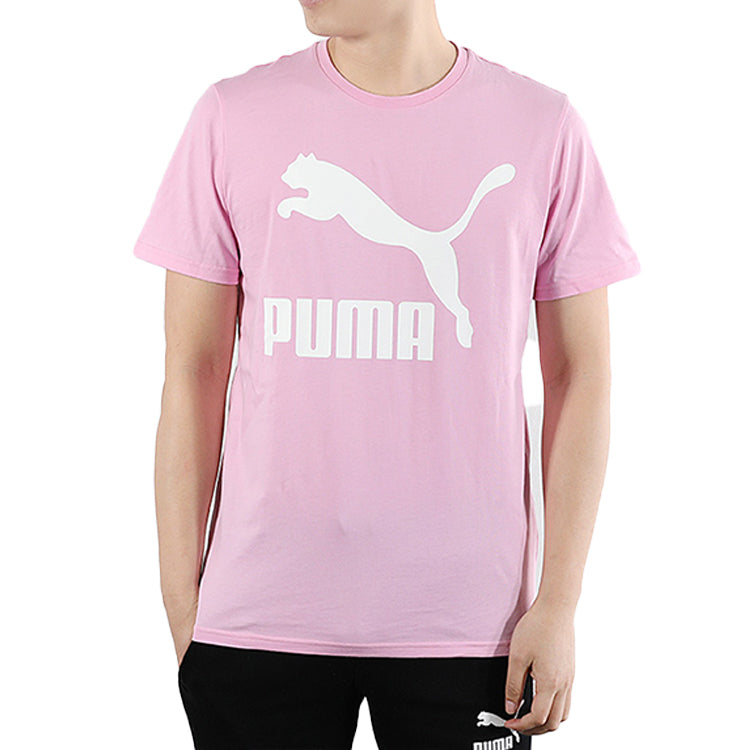 PUMA Breathable Sports Loose Round Neck Short Sleeve Pink Red 579405-21