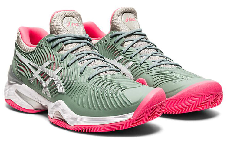 (WMNS) ASICS Court FF 2 Clay 'Slate Grey White' 1042A075-021
