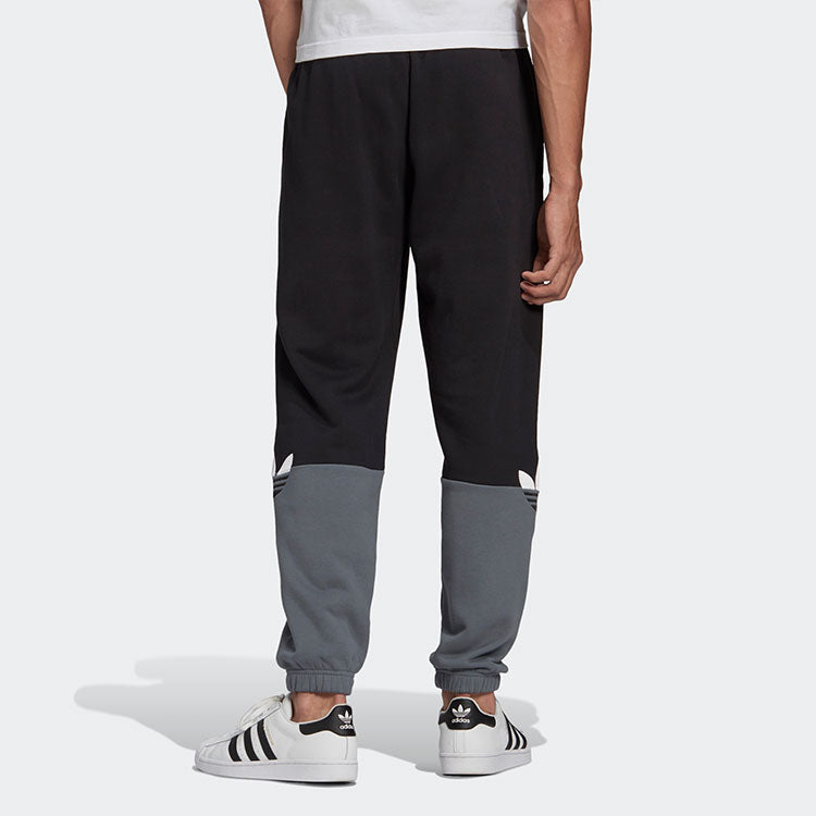 adidas originals logo Splicing Bundle Feet Sports Pants Black GN3445