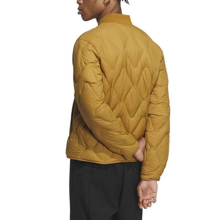 adidas Regular Varsity Down Jacket 'Yellow' IX7085