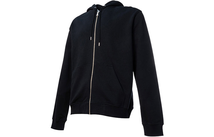 Men's KENZO Embroidered Hooded Zipper Black F955BL7214XA-99