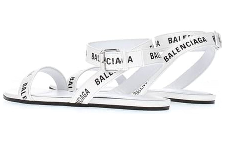 (WMNS) Balenciaga Leather Sandals 'White' 551154WA7619061