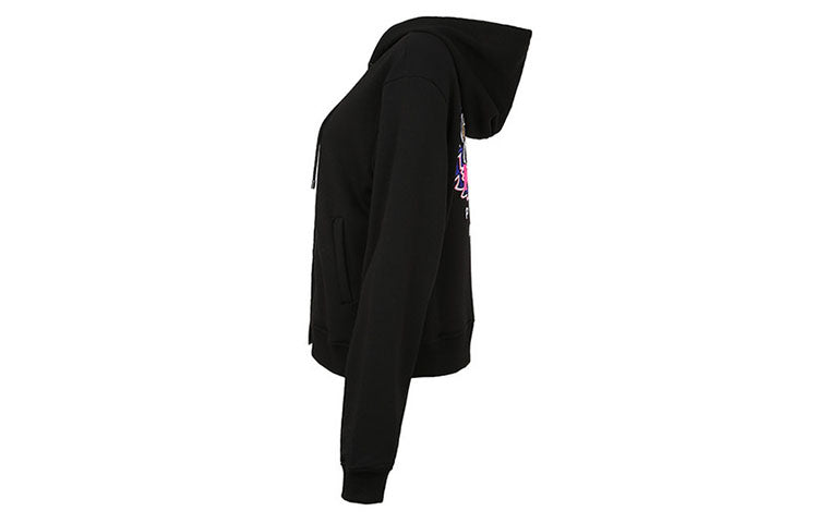 (WMNS) KENZO Embroidery Zipper Hoodie Black F962BL7214XA-99