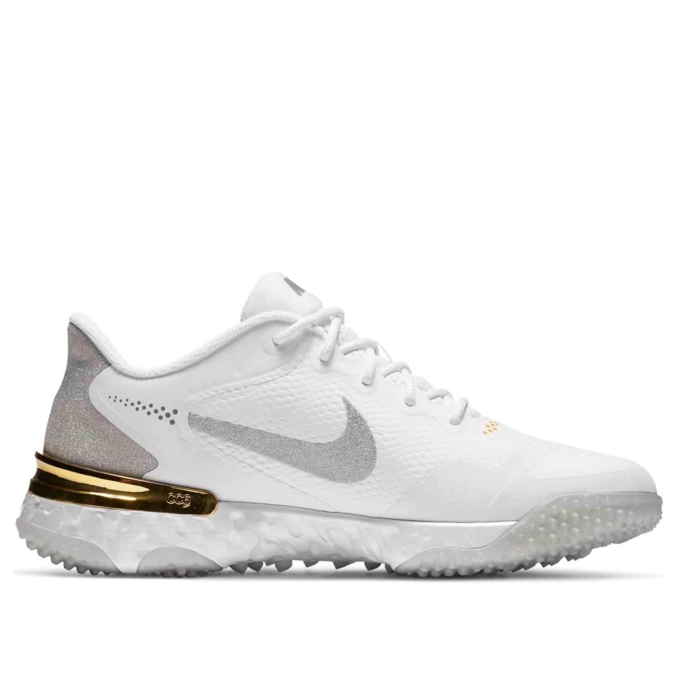 Nike Alpha Huarache Elite 3 Turf 'White Metallic Silver' CV3560-101