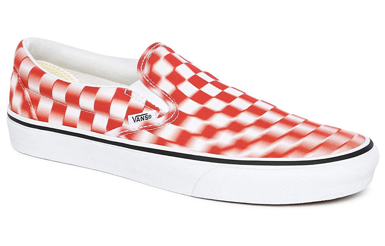 Vans Classic Slip-On 'Blur Check - White Red' VN0A4U3817Z