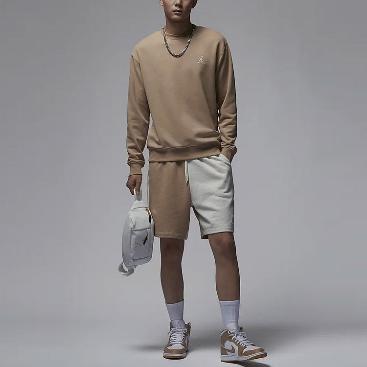 Air Jordan Essentials Logo Sweaters 'Khaki White' FQ1865-200
