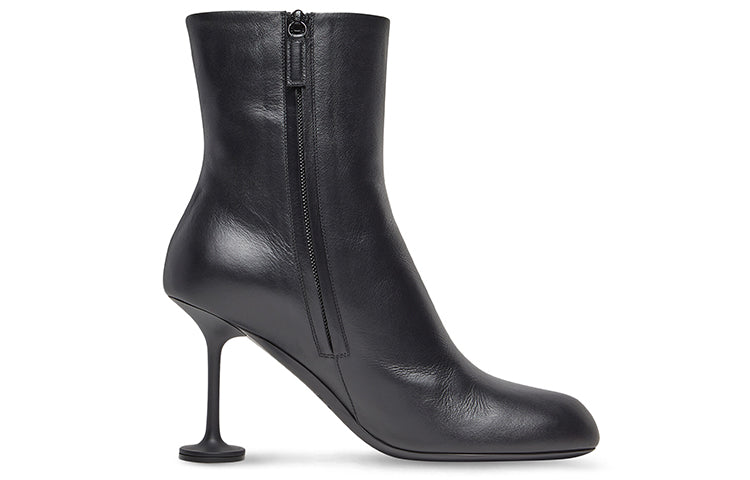 (WMNS) Balenciaga Lady 90mm Ankle Boots 'Black Leather' 701937WBCR01000
