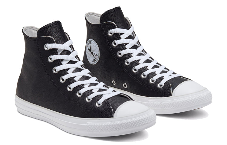 Converse Seasonal Color Leather Chuck Taylor All Star 'Black White' 166730C