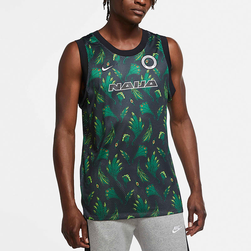 Nike Sleeveless Basketball Top Nigeria For Men Green CU1399-302