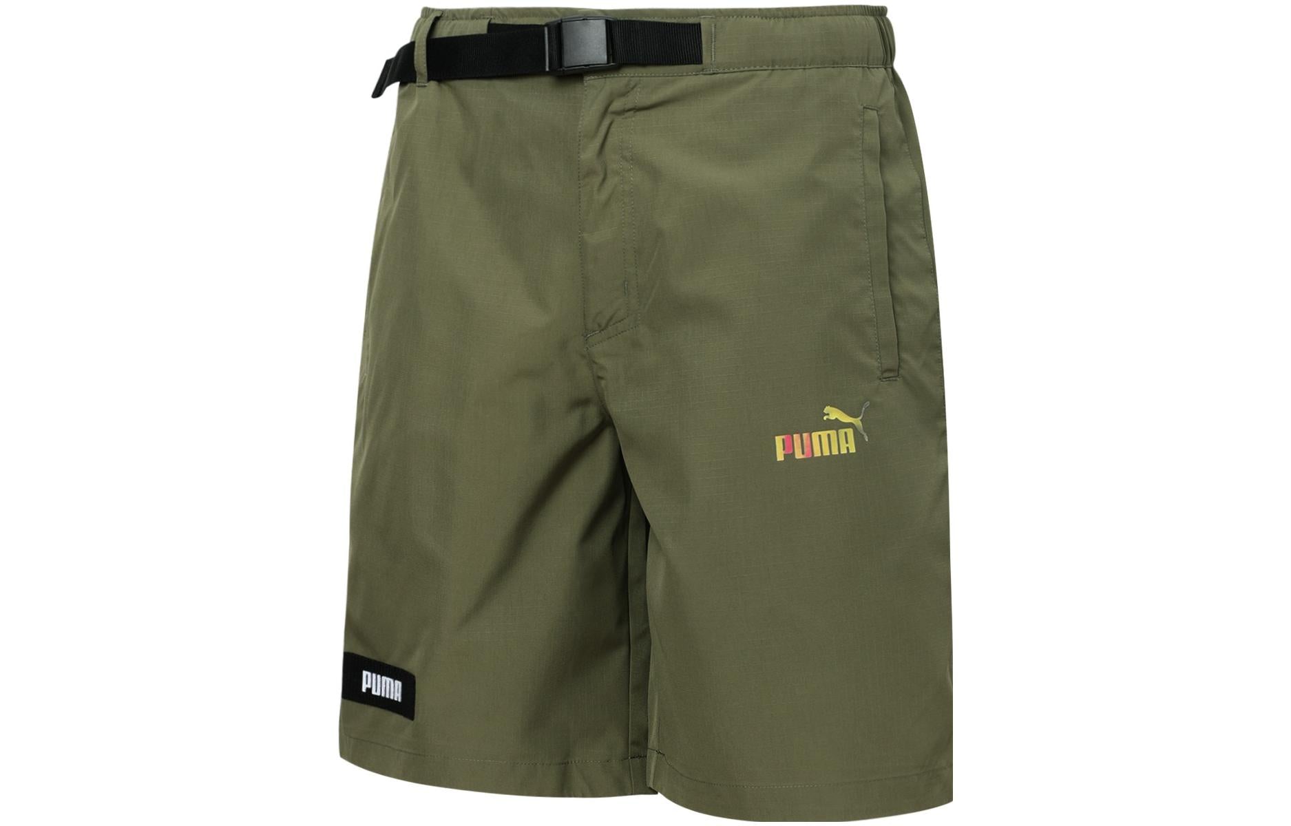 PUMA Logo Cargo Shorts 'Olivegreen' 671965-32