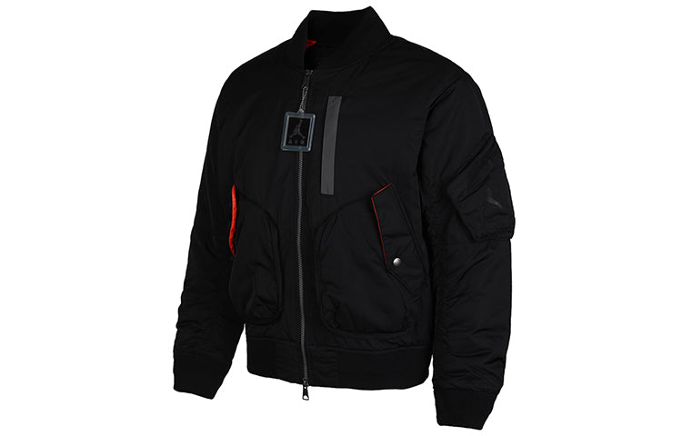 Air Jordan Ma-1 Flight Casual Sports Jacket Black CK6669-010