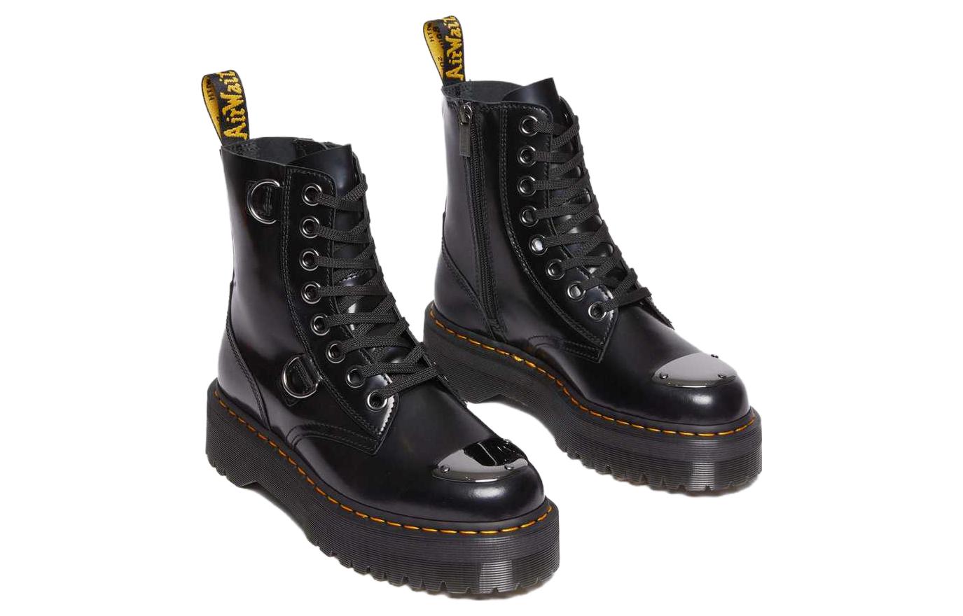 Dr. Martens Jadon Buttero Leather Platform Boots 'Black' 30789001