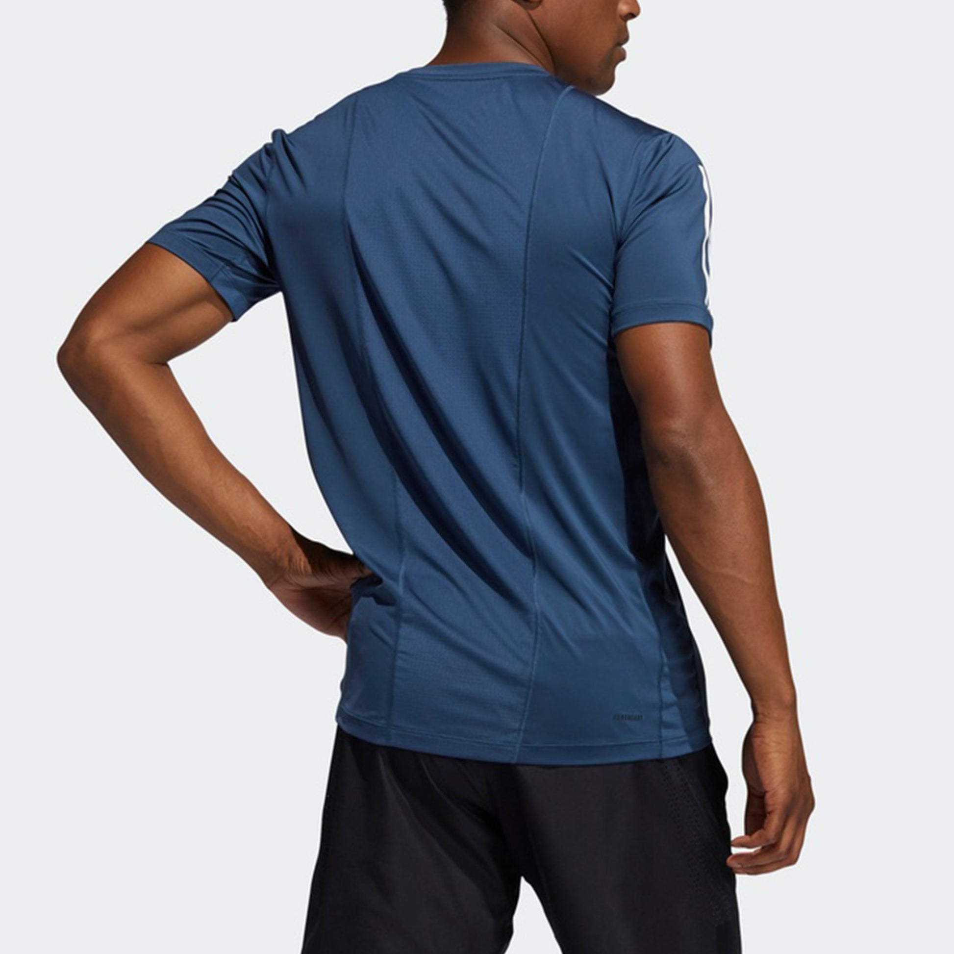 adidas TF Turf SS FTD 3S Sports Short Sleeve Navy Blue GM0507