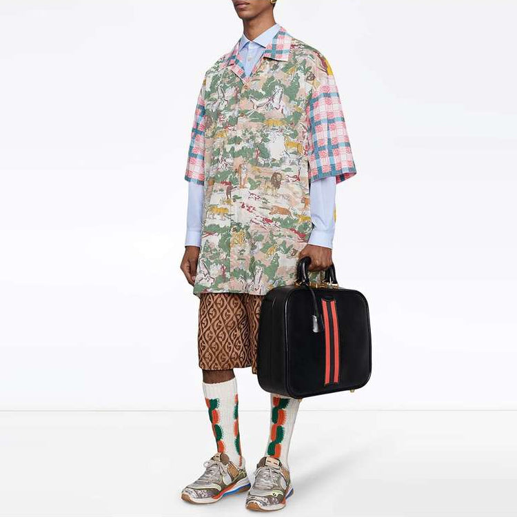 Men's Gucci Rhombus Pattern Casual Multicolor Shorts 595521-XJBOV-2100