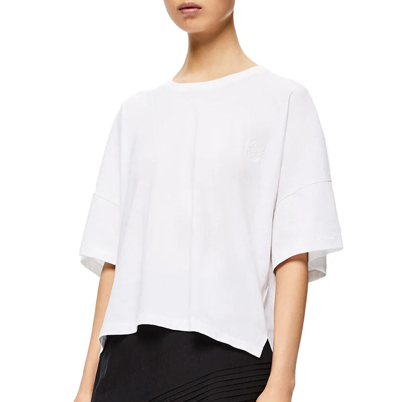 LOEWE os Short Sleeve Solid Color White S540333XAT-2100