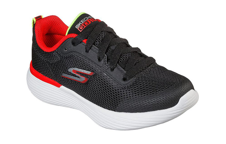 (GS) Skechers Go Run 400 V2 'Black Red' 405100L-BKRD