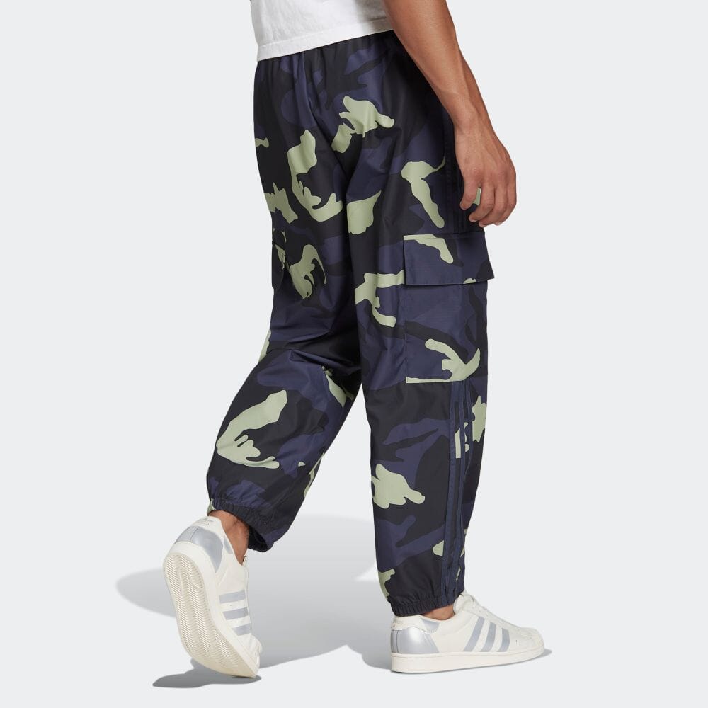 Men's adidas originals Camouflage Bundle Feet Casual Sports Pants/Trousers/Joggers Japanese Version Blue HF4883