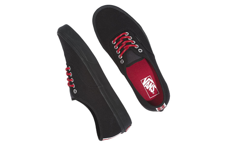 Vans Authentic Low-Top Sneakers Black/Red VN0A348A2NY