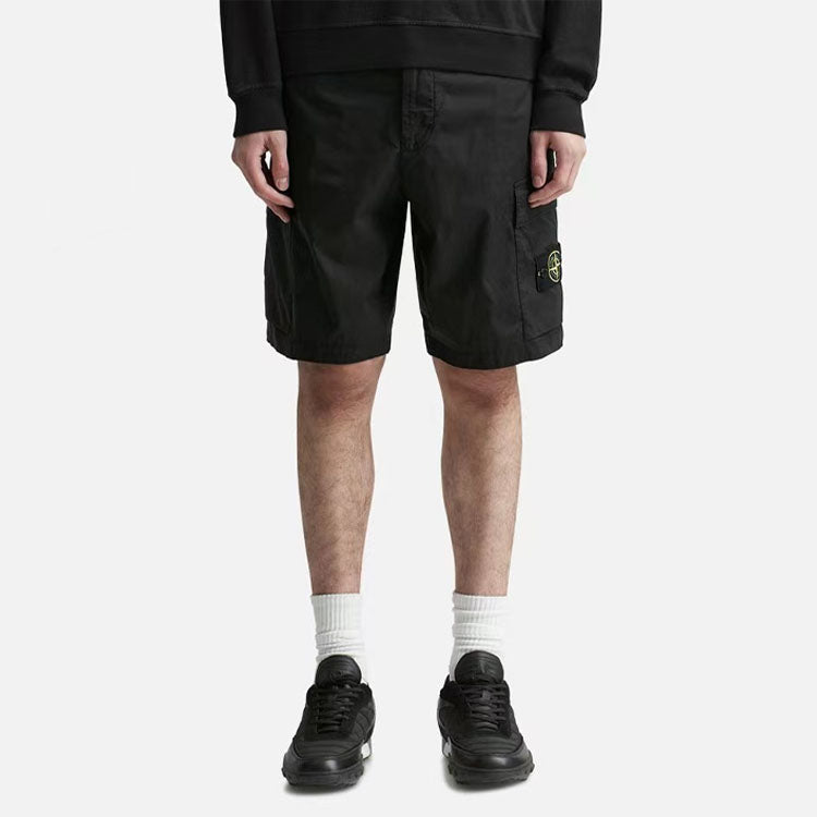 STONE ISLAND Cargo Bermuda Shorts 'Black' 7415L0803-V0029