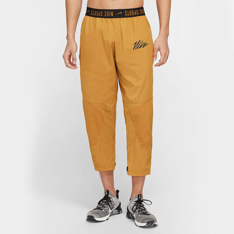 Nike Casual Woven Training Long Pants Yellow CJ4630-790