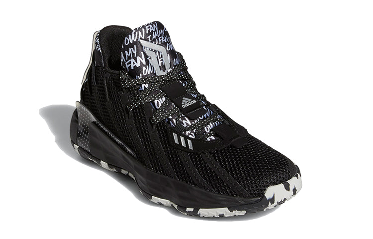 (GS) adidas Dame 7 J Black/White FY1871