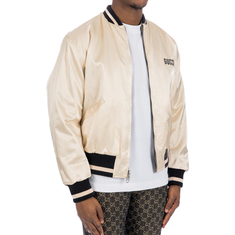 Gucci Reversible Water Repellent Nylon Bomber 'Black White' 672259-ZAHV9-1043