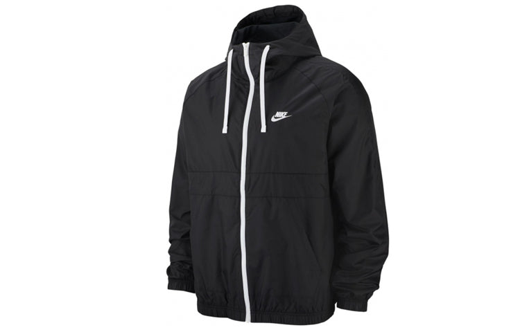 Nike Embroidered Logo Solid Color Sports Suit Black BV3025-010
