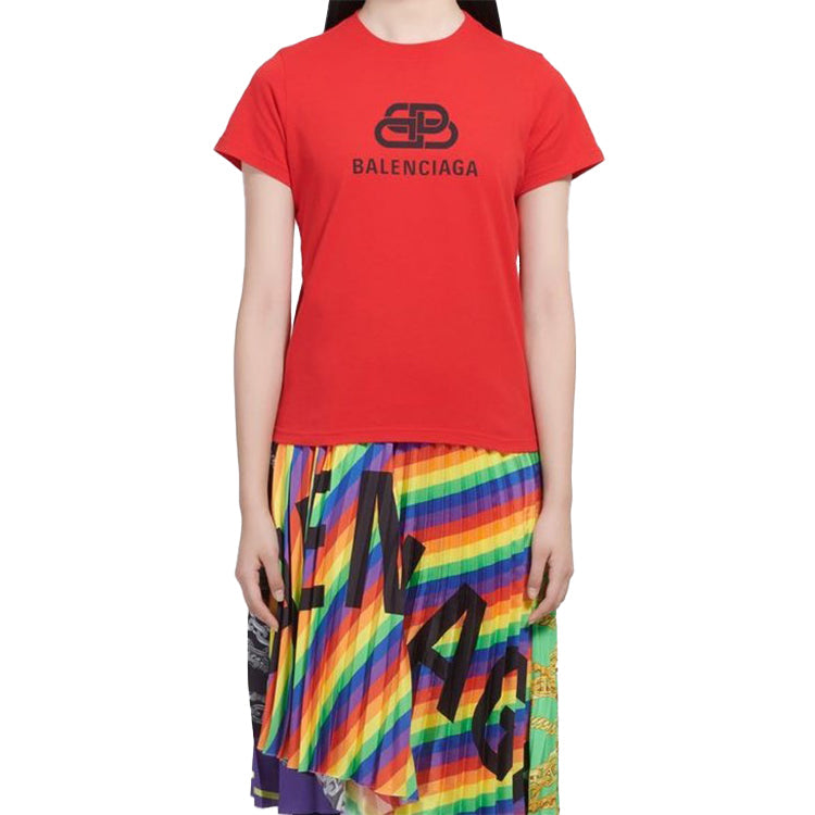 Balenciaga BB Version Short Sleeve Red 578133TEV486400