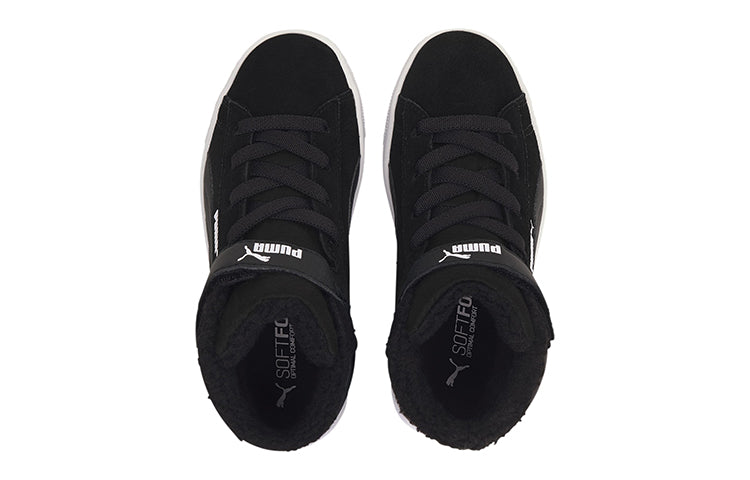 (PS) PUMA Vikky V2 Mid Fur Fleeced Casual Board ShoesBlack/White 370623-03
