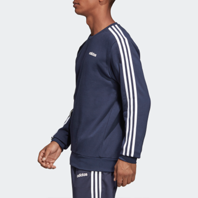 adidas 3-Stripes Sweatshirt 'Blue White' DU0484