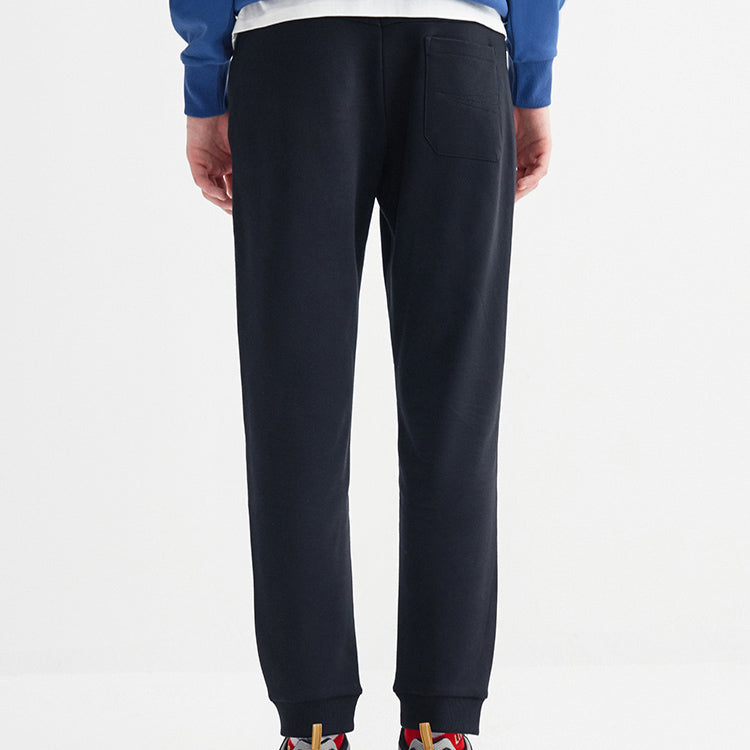 FILA Knit Casual Loose Sports Pants Black F61M038603A-BK
