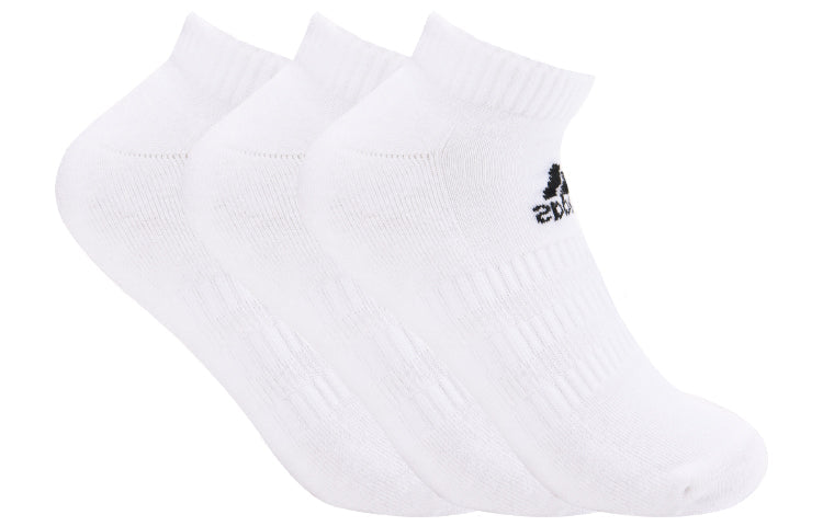 adidas Cushion Low Socks 3 pairs 'White' DZ9388