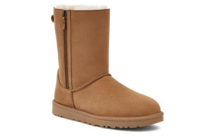 (WMNS) UGG Classic Short Zip 'Light Brown' 1153490-CHE