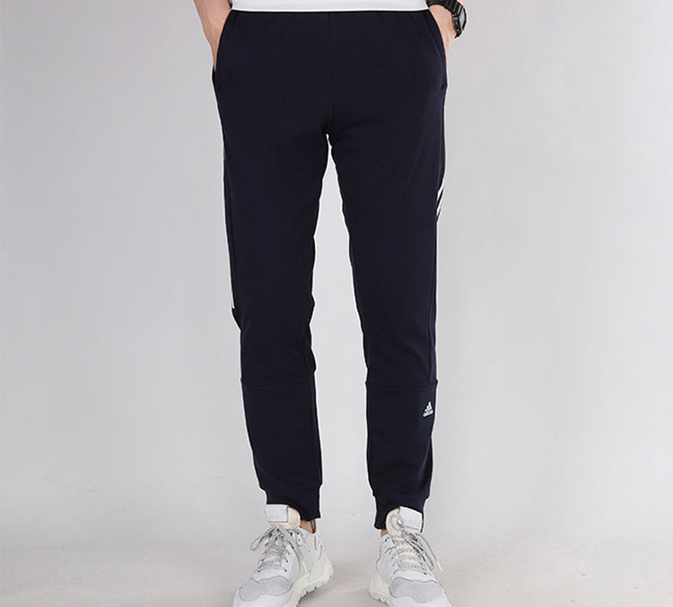 adidas M Mh Bos Tp Sj Bundle Feet Running Sports Pants Dark Blue FQ7708
