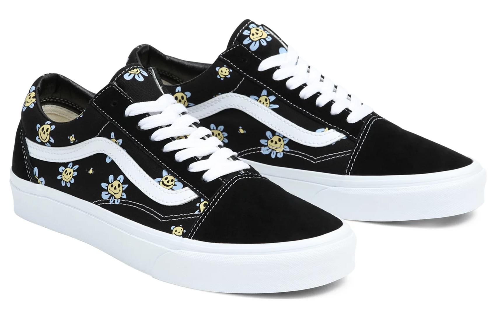 Vans Old Skool Cozy Wear-resistant Skateboarding Shoes Unisex Black VN0A5JMIY23