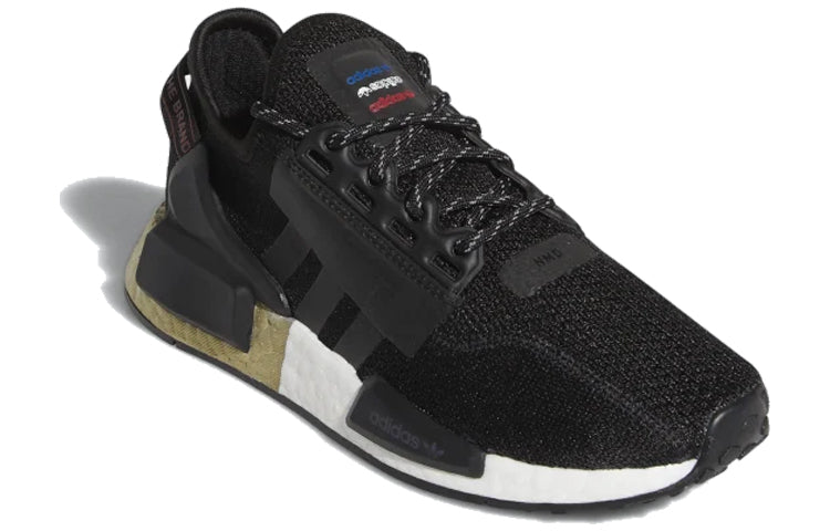 (GS) adidas NMD_R1 V2 J 'Black Gold Metallic' FW8048