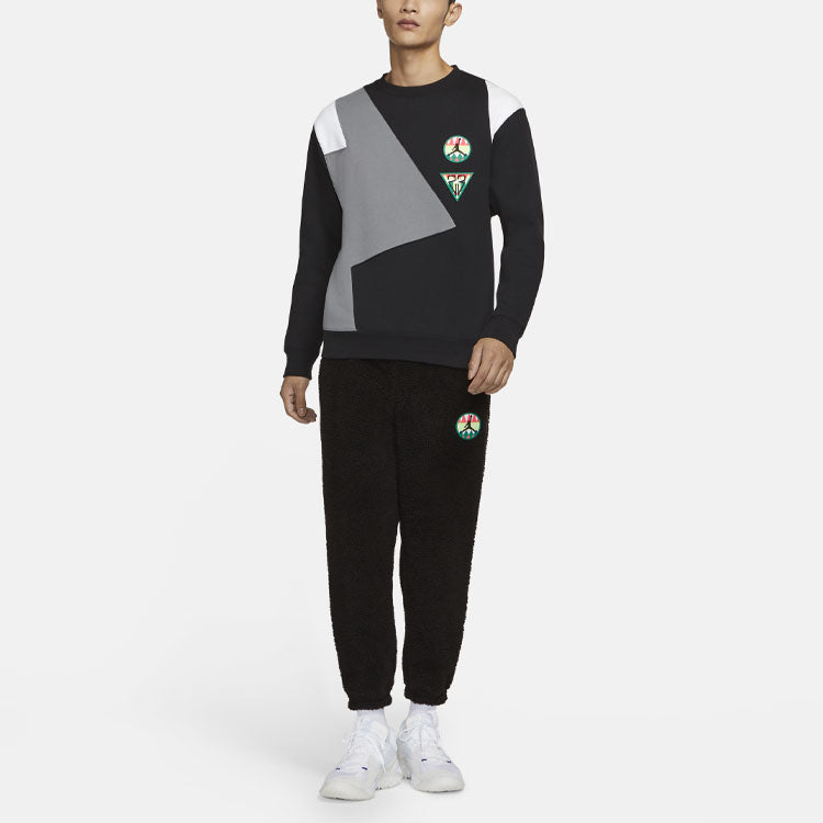 Air Jordan Contrast Warm Basketball Sweater For Men Black CT3567-010