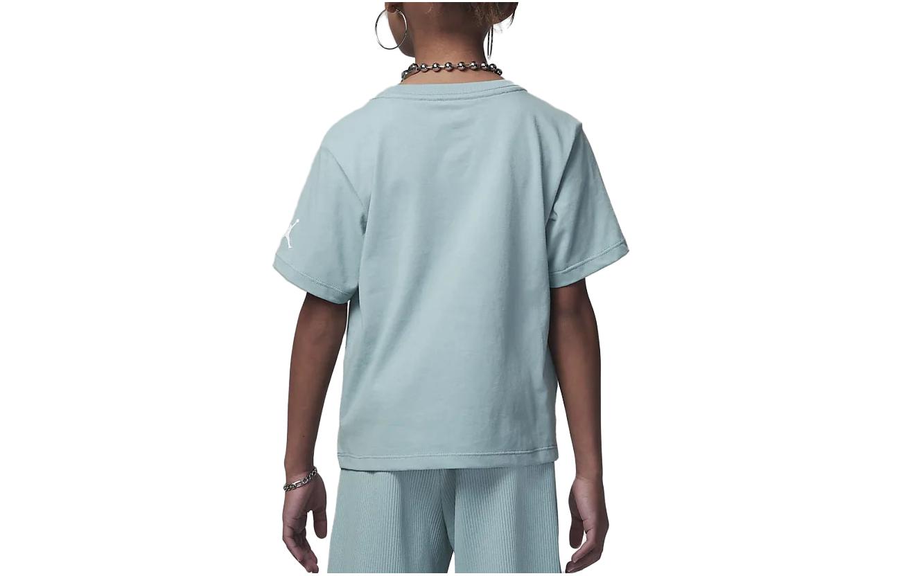 (GS) Air Jordan Post Up Boxy Tee 'Light Blue' FV3296-309