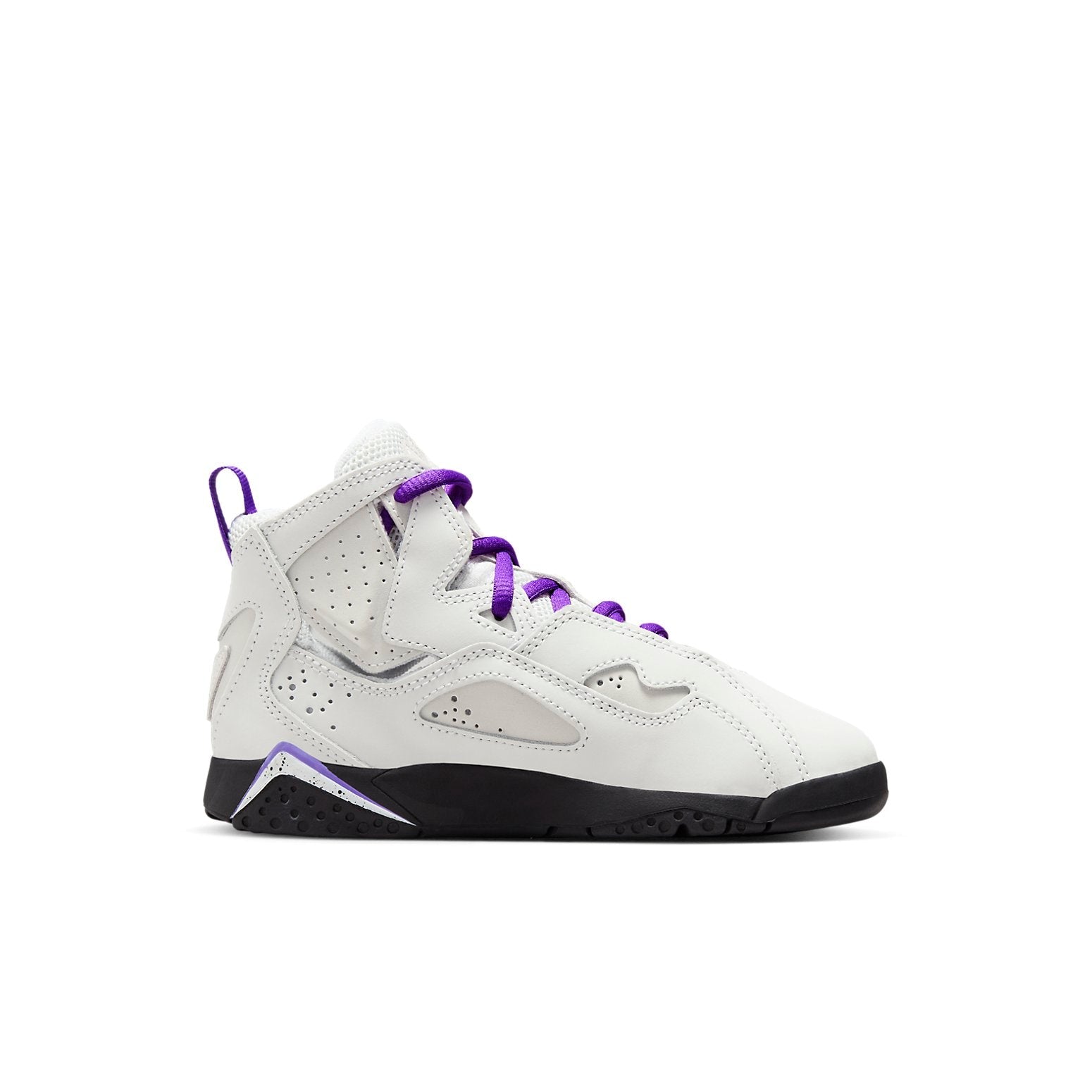 (PS) Air Jordan True Flight 'Light Base Grey White Black Purple Venom' 343796-052