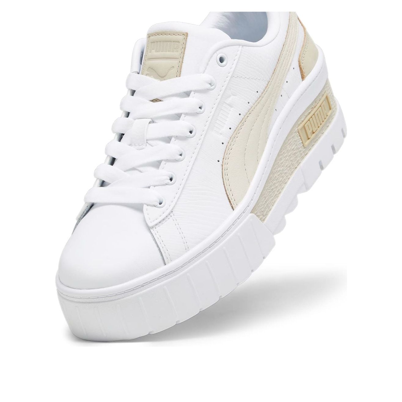 (WMNS) PUMA Mayze Wedge Lux 'White Khaki' 393090-01