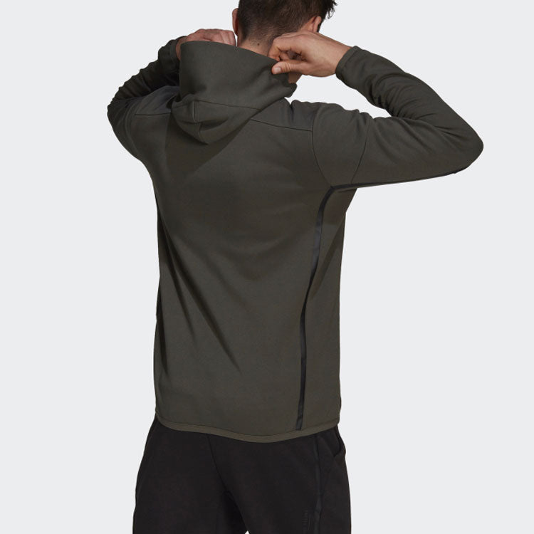 adidas M Hood Parley Sports Stylish Hooded Jacket Brown H31038