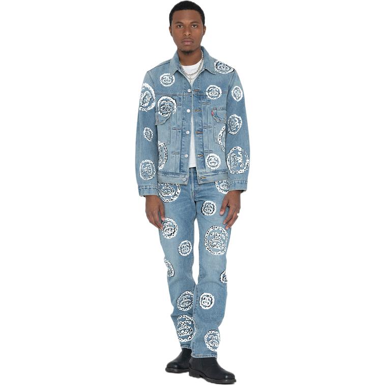 Stussy x Denim Tears Type 2 Jacket 'Light Indigo' 80208168