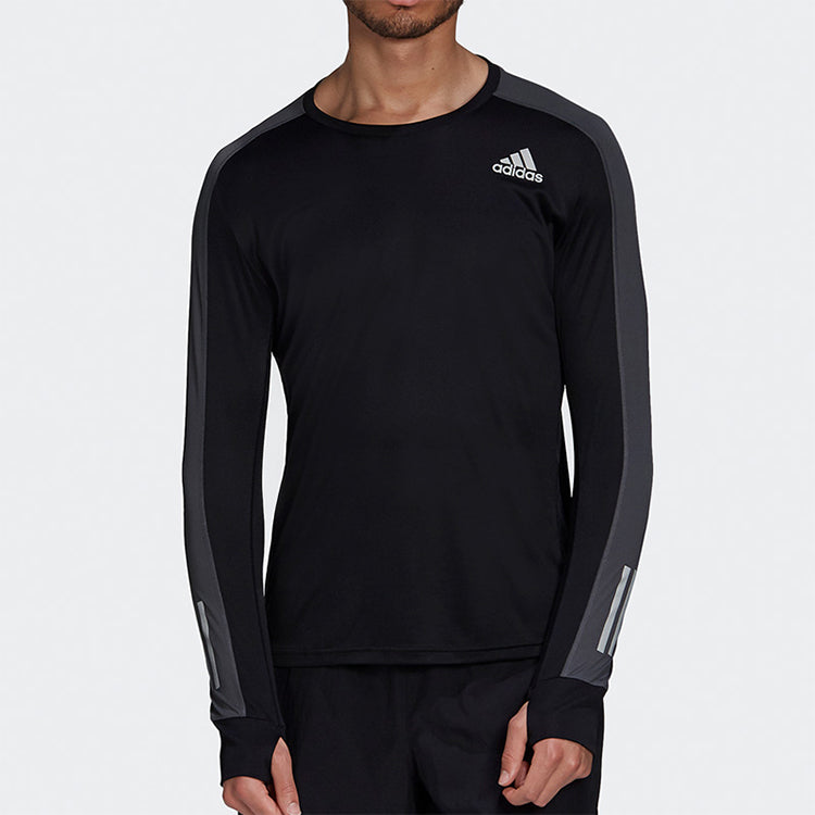 adidas OTR LS M Running Sports Training Long Sleeves Black FS9812