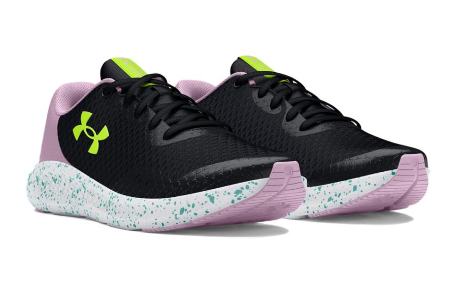 (GS) Under Armour Charged Pursuit 3 'Black Purple Ace' 3025011-002