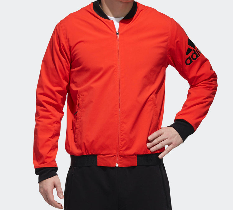 adidas Logo Printing aviator Jacket Red DW4618