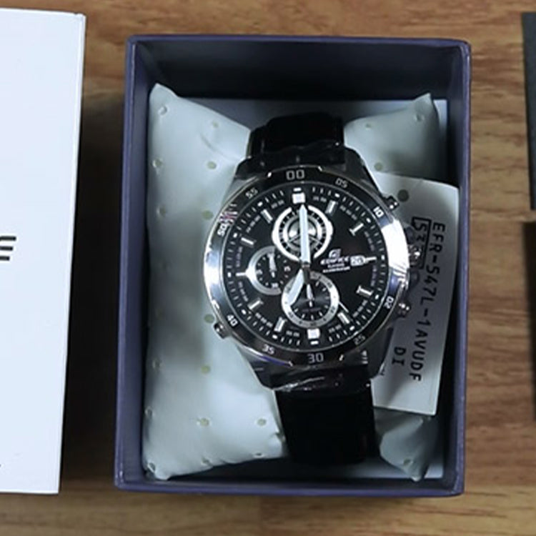 CASIO EDIFICESeries Men'ses Mens Black Analog EFR-547L-1AV